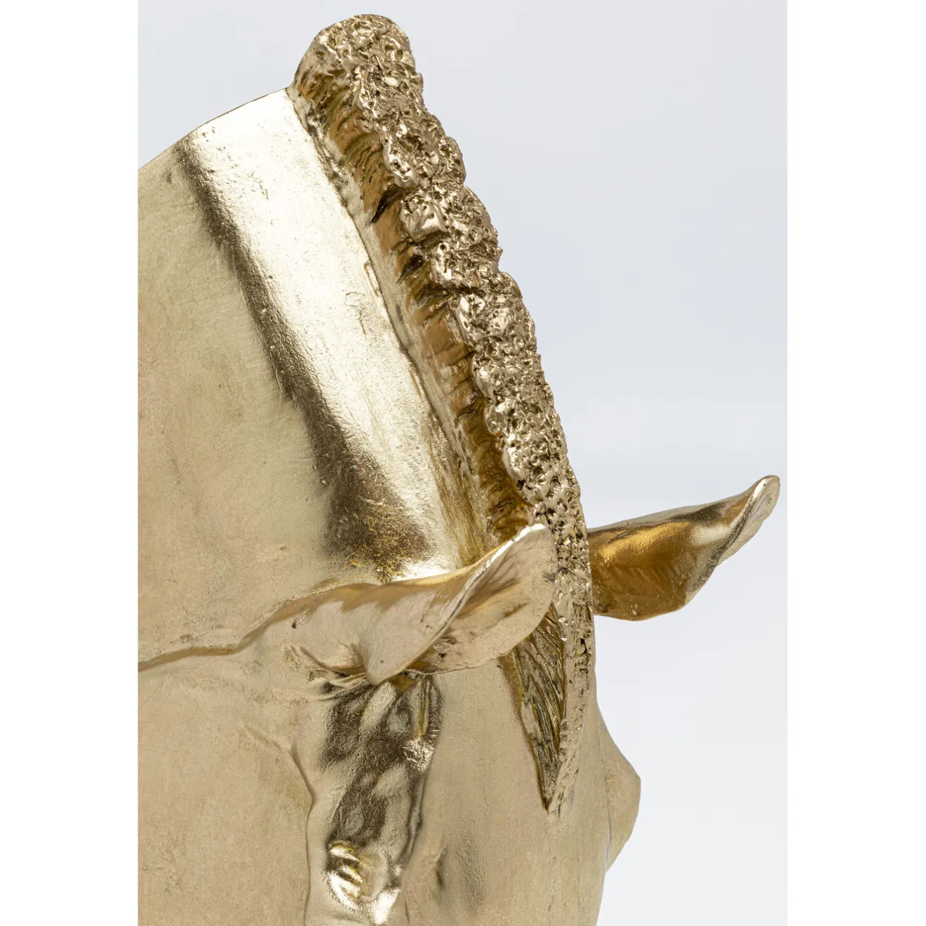 KARE Design Objets Déco|Objet Décoratif Horse Face Dore 57Cm