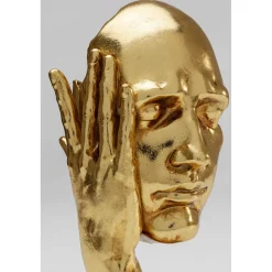 KARE Design Objets Déco|Objet Décoratif In My Mind Dore 30Cm