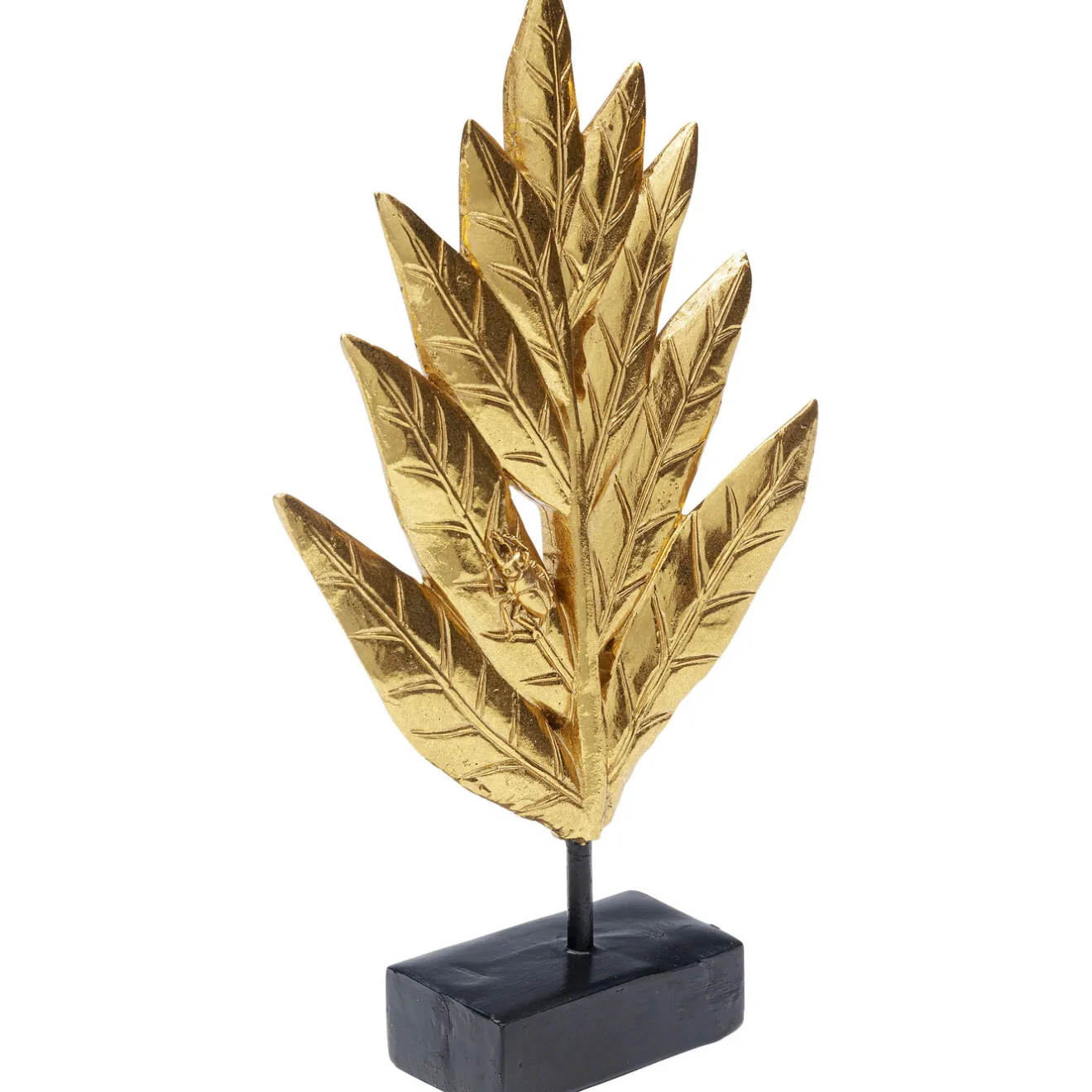 KARE Design Objets Déco|Objet Décoratif Leaves Dore 25Cm