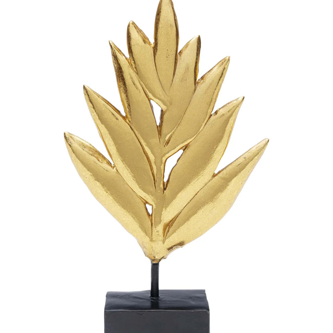 KARE Design Objets Déco|Objet Décoratif Leaves Dore 25Cm
