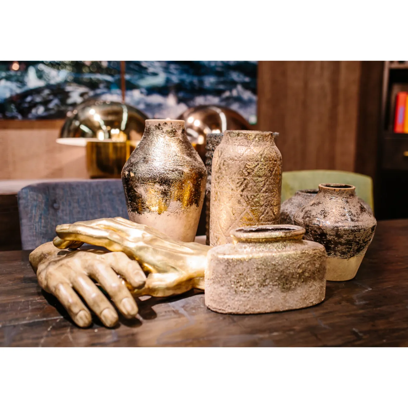 KARE Design Objets Déco|Objet Décoratif Mano Dore 35Cm