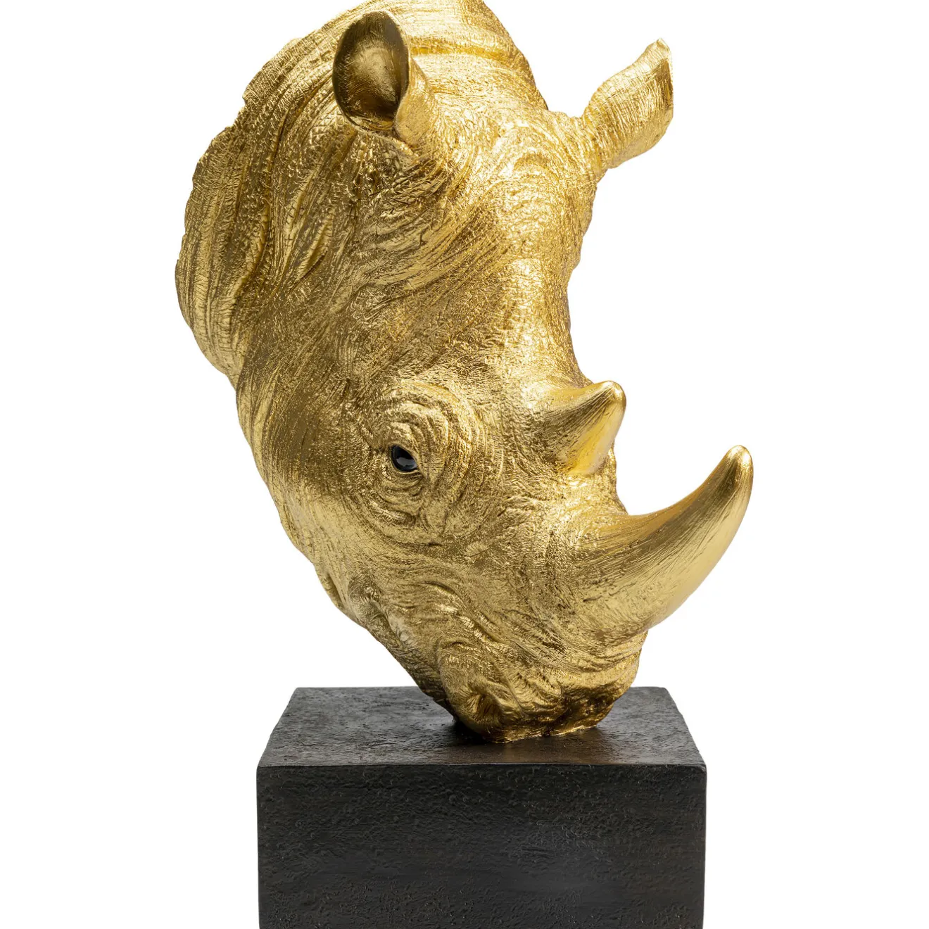 KARE Design Objets Déco|Objet Décoratif Rhino Dore 51Cm