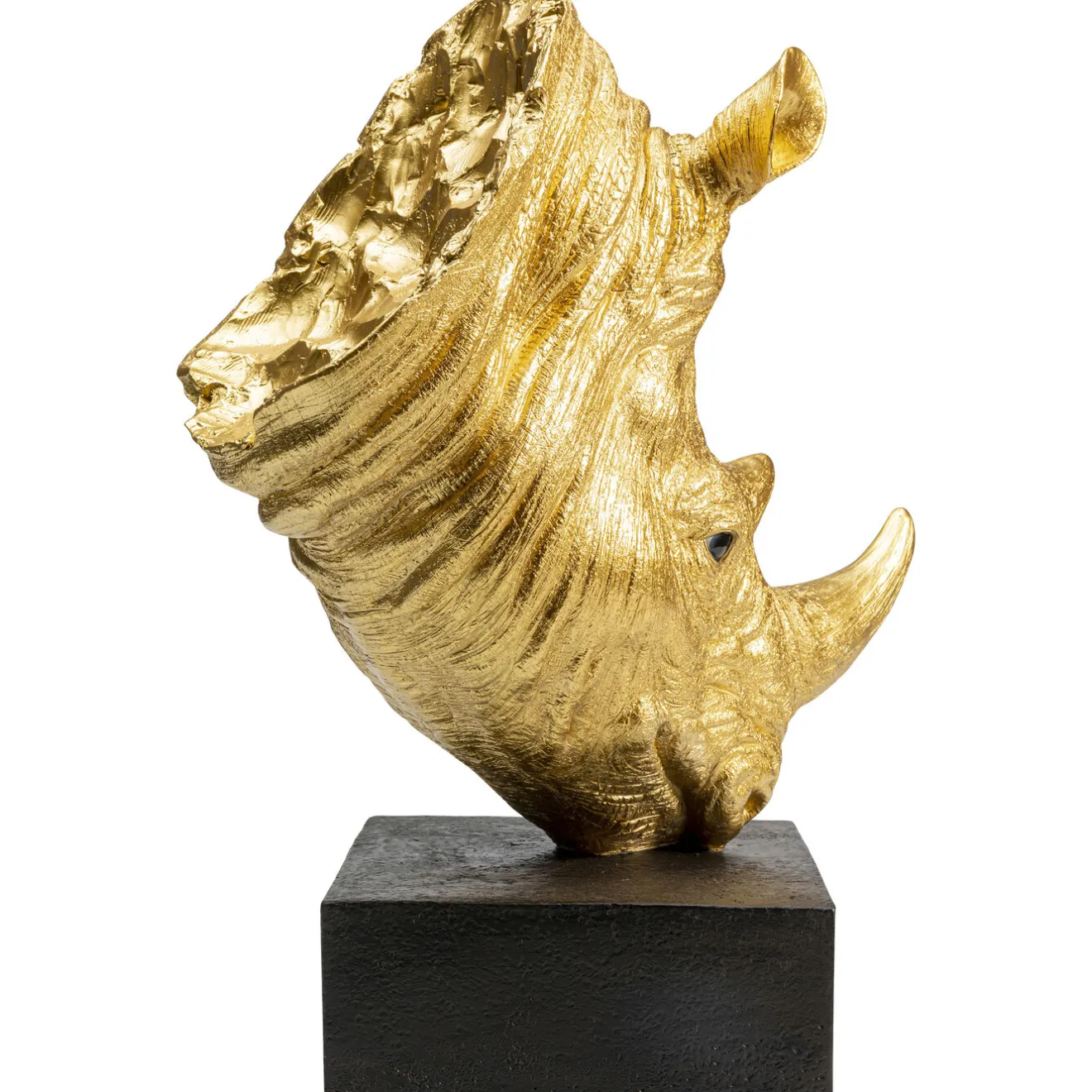 KARE Design Objets Déco|Objet Décoratif Rhino Dore 51Cm