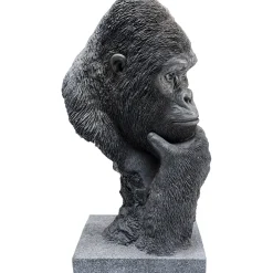 KARE Design Objets Déco|Objet Décoratif Thinking Gorilla Head 49Cm
