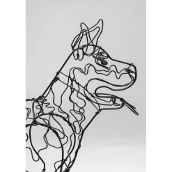 KARE Design Objets Déco|Objet Décoratif Wire Attack Dog 36Cm