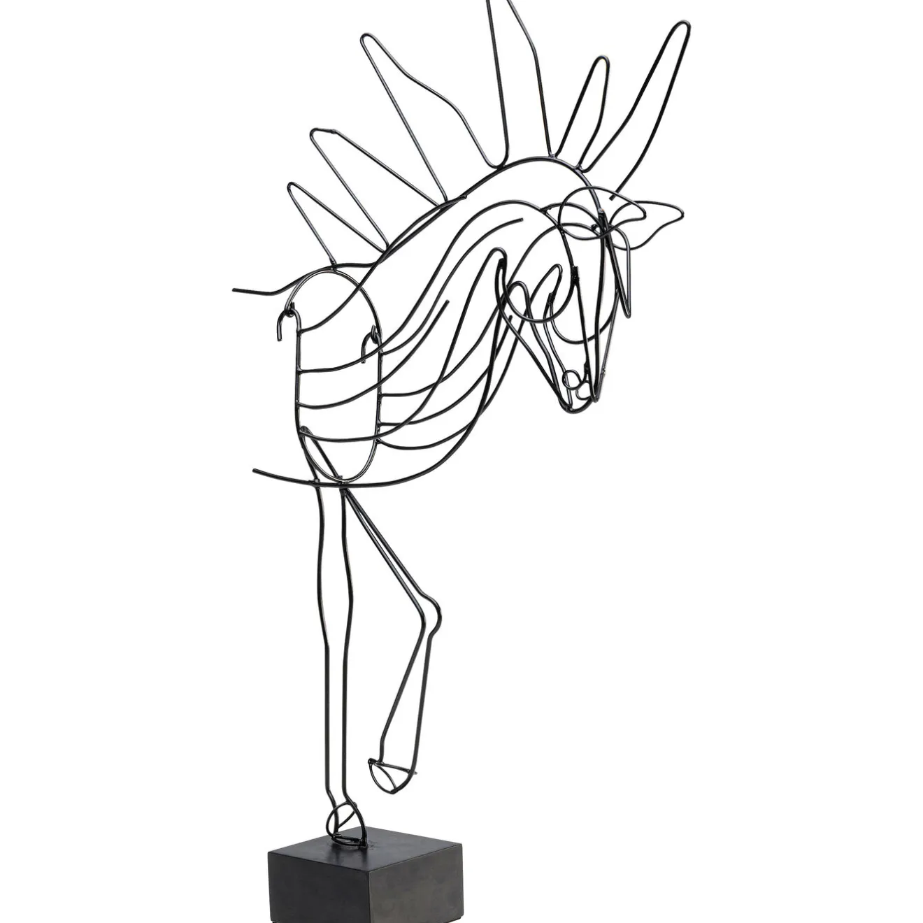 KARE Design Objets Déco|Objet Décoratif Wire Horse 51Cm