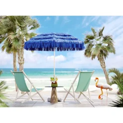KARE Design Protection Solaire|Parasol Hawaii Bleu O175Cm