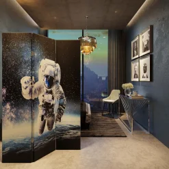 KARE Design Paravents|Paravent Triptychon Man Vs Oldtimer 120X180