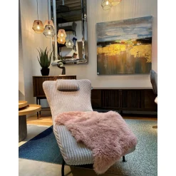 KARE Design Tapis En Peau|Peau De Mouton Heidi Mauve 65X85Cm