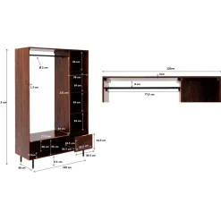 KARE Design Penderies|Penderie Ravello 185X120