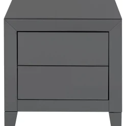 KARE Design Tables De Chevet|Petite Commode Luxury Push 2 Tiroirs Gris