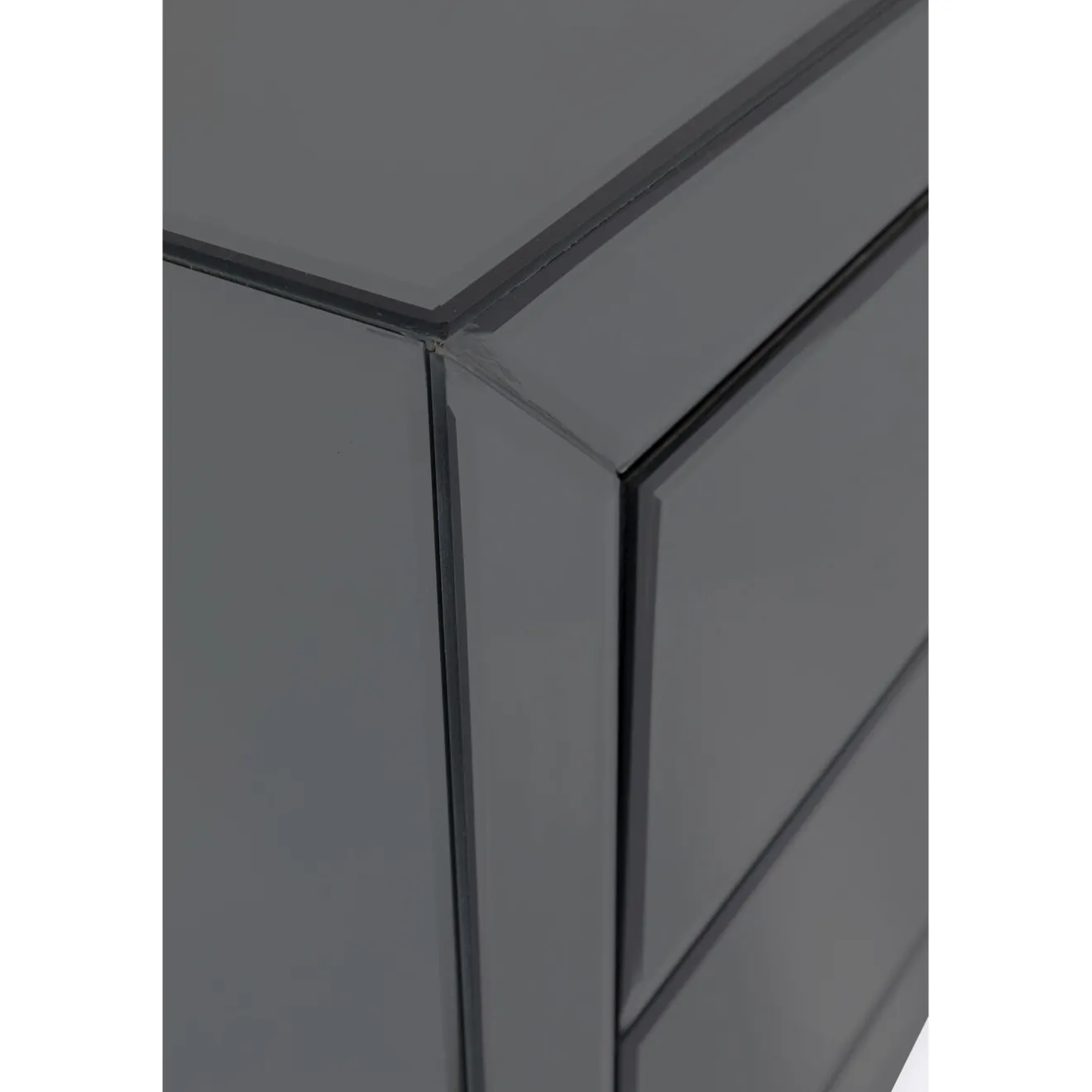 KARE Design Tables De Chevet|Petite Commode Luxury Push 2 Tiroirs Gris