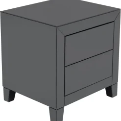 KARE Design Tables De Chevet|Petite Commode Luxury Push 2 Tiroirs Gris