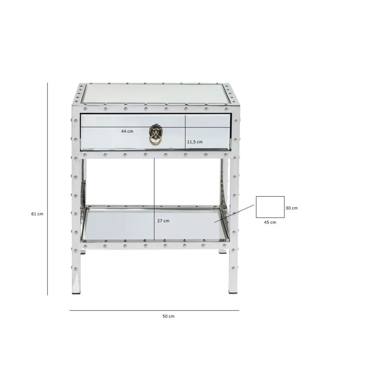 KARE Design Tables De Chevet|Petite Commode Rivet
