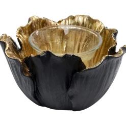 KARE Design Photophores|Photophore Flower Bloom Noir-Dore O10Cm