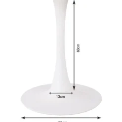 KARE Design Piètements De Tables|Pietement De Table Schickeria Blanc O80Cm