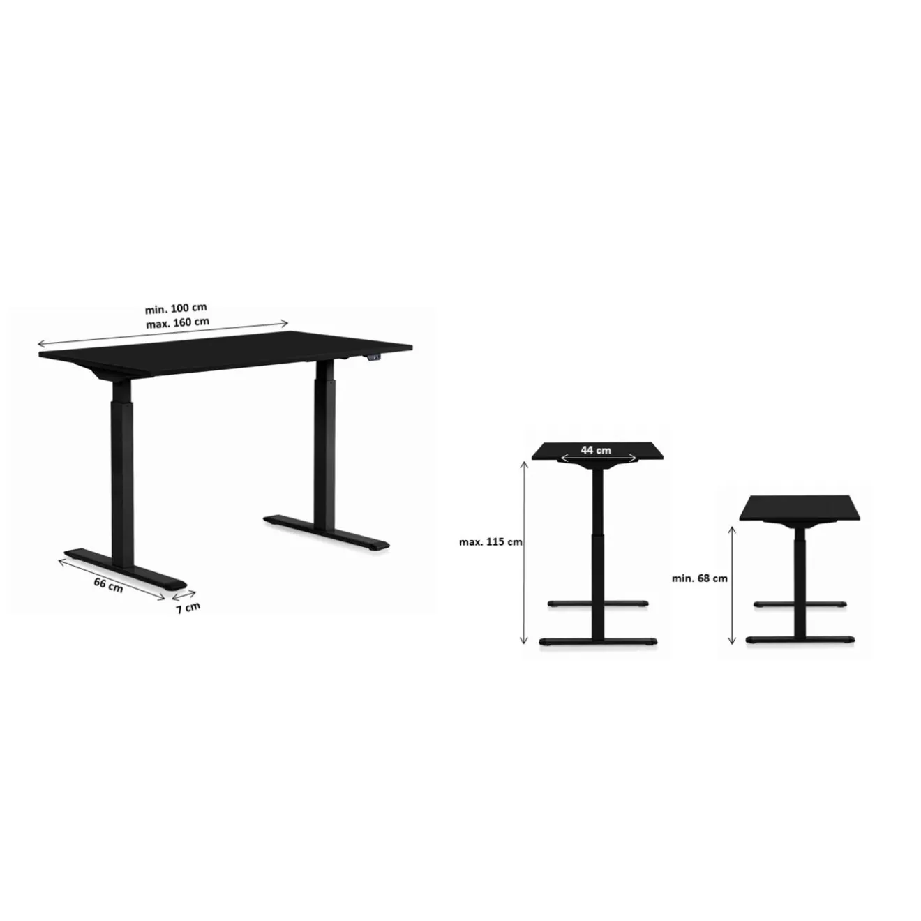 KARE Design Piètements De Tables|Pietement De Table Tavola Office Smart Noir