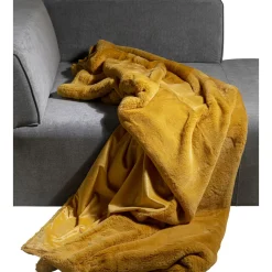 KARE Design Autres Textiles|Plaid Jaune 140X200Cm