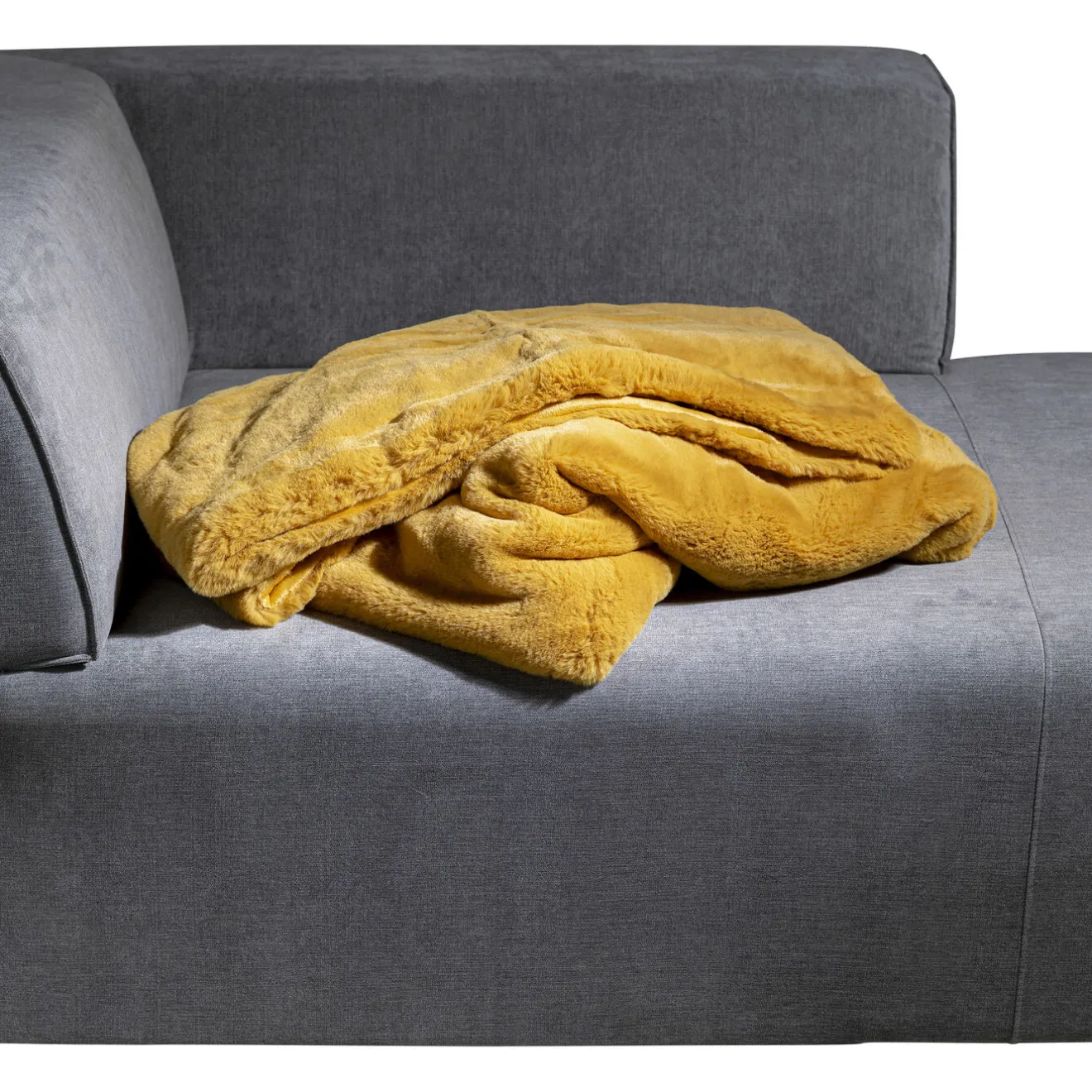 KARE Design Autres Textiles|Plaid Jaune 140X200Cm