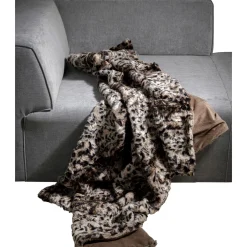 KARE Design Autres Textiles|Plaid Leo Fonce 140X200Cm