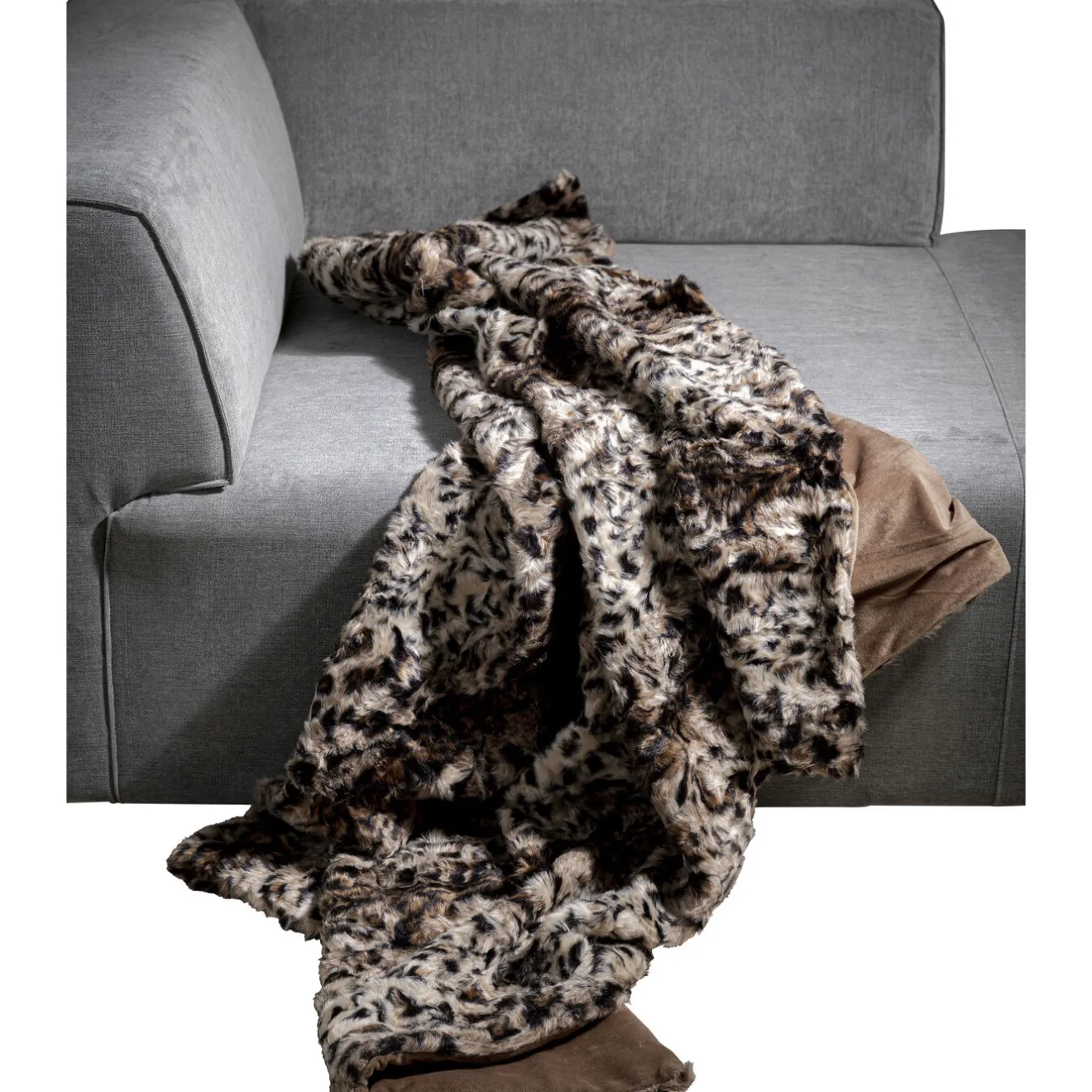 KARE Design Autres Textiles|Plaid Leo Fonce 140X200Cm