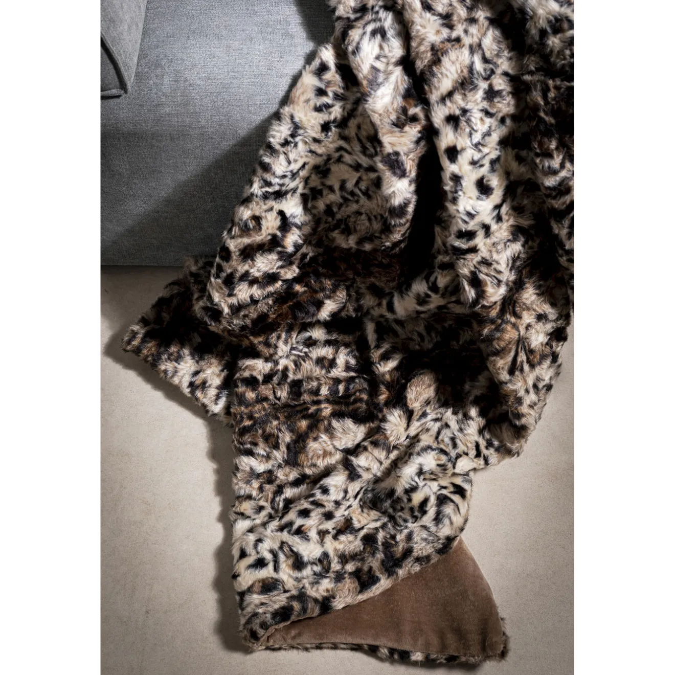 KARE Design Autres Textiles|Plaid Leo Fonce 140X200Cm