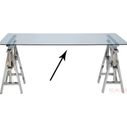 KARE Design Plateaux De Tables|Plateau De Table En Verre Transparent 160X80Cm