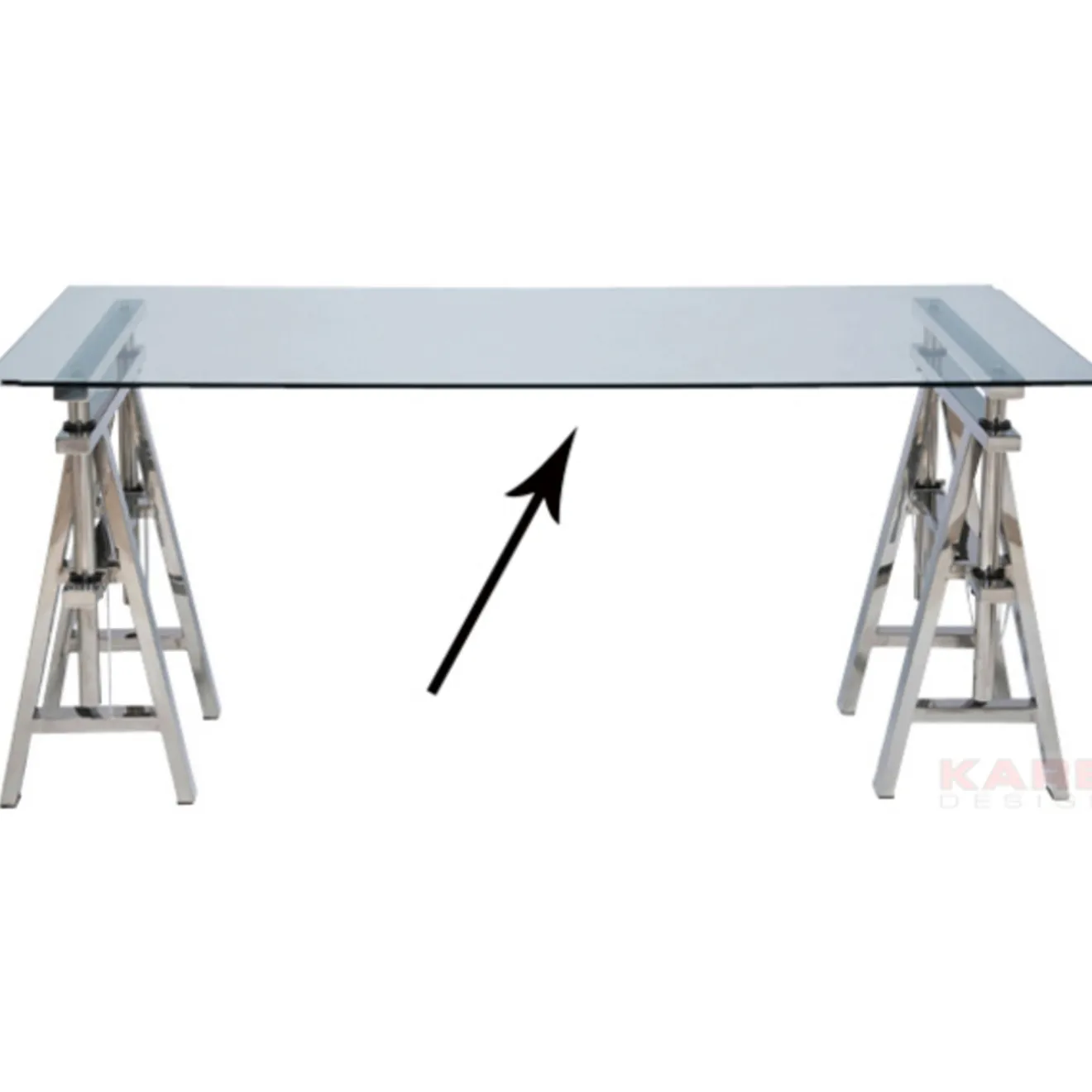 KARE Design Plateaux De Tables|Plateau De Table En Verre Transparent 160X80Cm