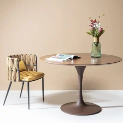 KARE Design Plateaux De Tables|Plateau De Table Invitation Rond Noyer O120Cm