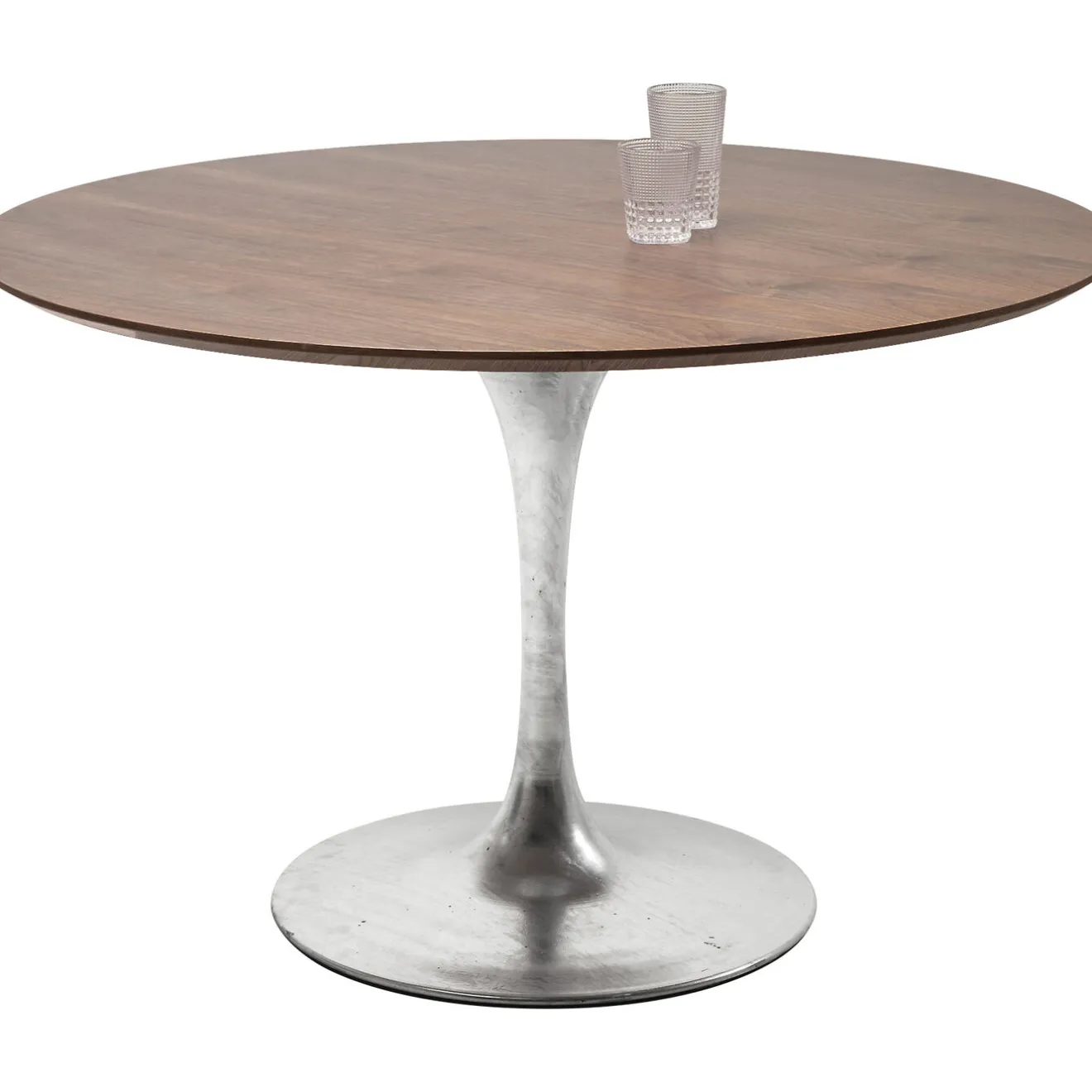 KARE Design Plateaux De Tables|Plateau De Table Invitation Rond Noyer O120Cm