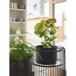 KARE Design Caches Pots|Porte-Plantes Wire Noir 44Cm
