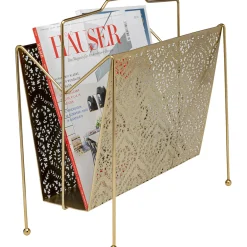 KARE Design Porte Revues|Porte-Revues Basket Dore Gm