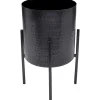 KARE Design Caches Pots|Pot A Plantes Mynah Noir 42Cm