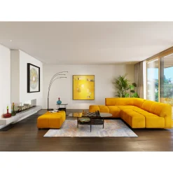 KARE Design Tabourets|Pouf Belami Velours Ambre