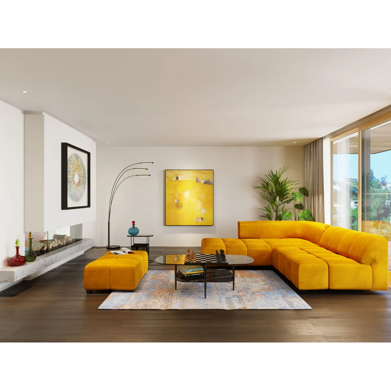 KARE Design Tabourets|Pouf Belami Velours Ambre