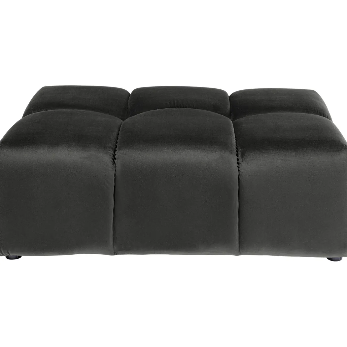 KARE Design Tabourets|Pouf Belami Velours Gris