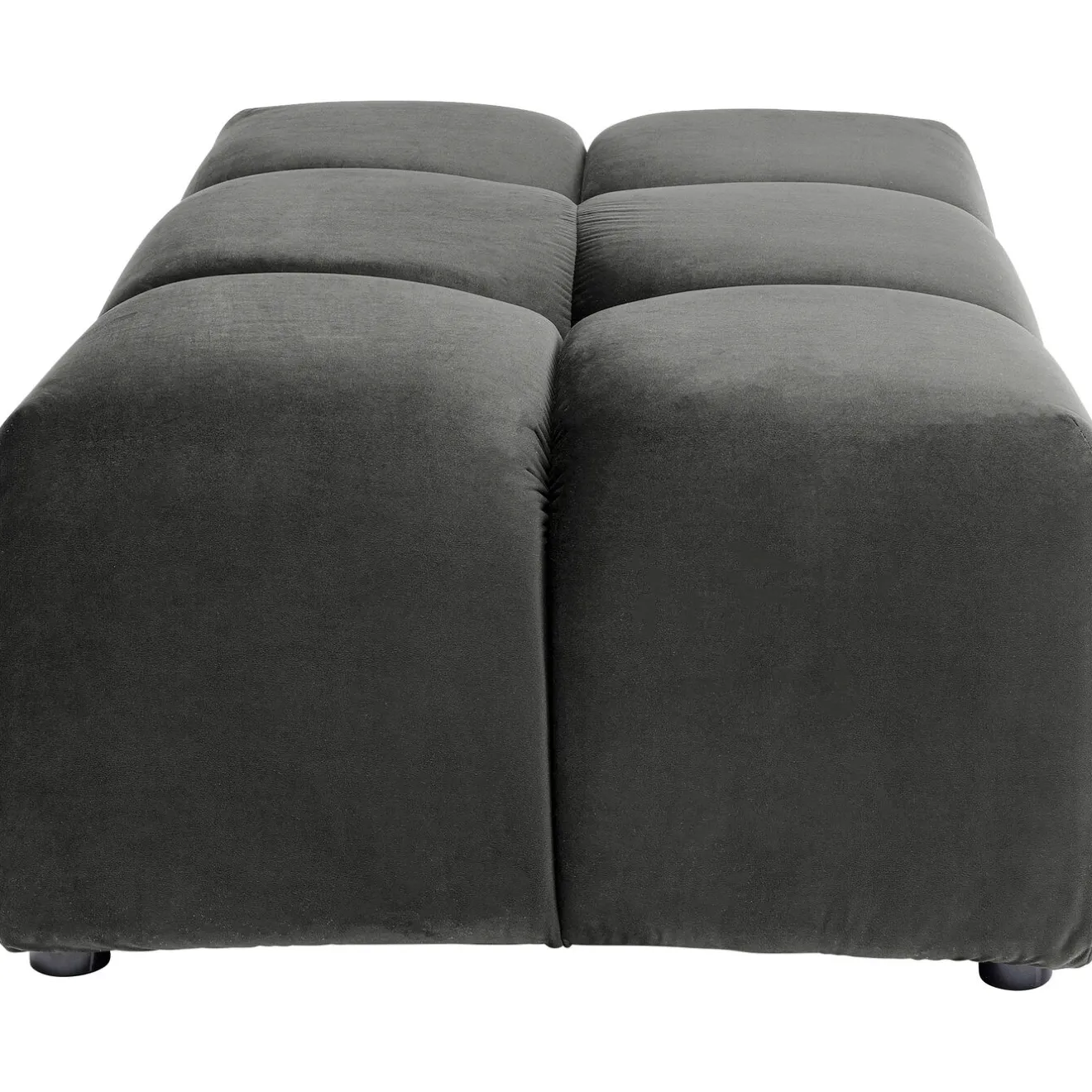 KARE Design Tabourets|Pouf Belami Velours Gris