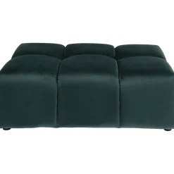KARE Design Tabourets|Pouf Belami Velours Vert Fonce