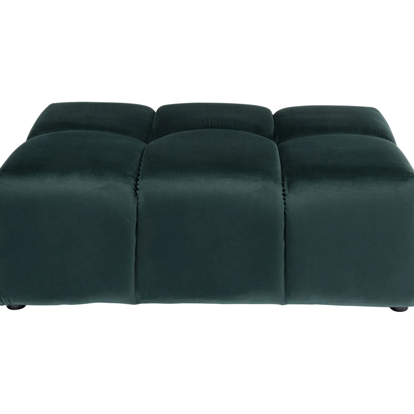 KARE Design Tabourets|Pouf Belami Velours Vert Fonce