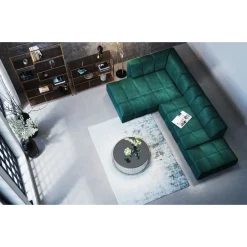 KARE Design Tabourets|Pouf Belami Velours Vert Fonce