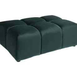 KARE Design Tabourets|Pouf Belami Velours Vert Fonce