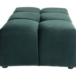 KARE Design Tabourets|Pouf Belami Velours Vert Fonce