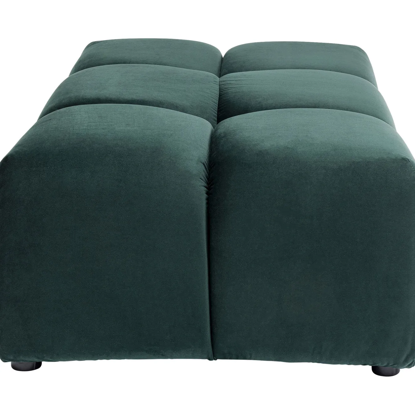KARE Design Tabourets|Pouf Belami Velours Vert Fonce