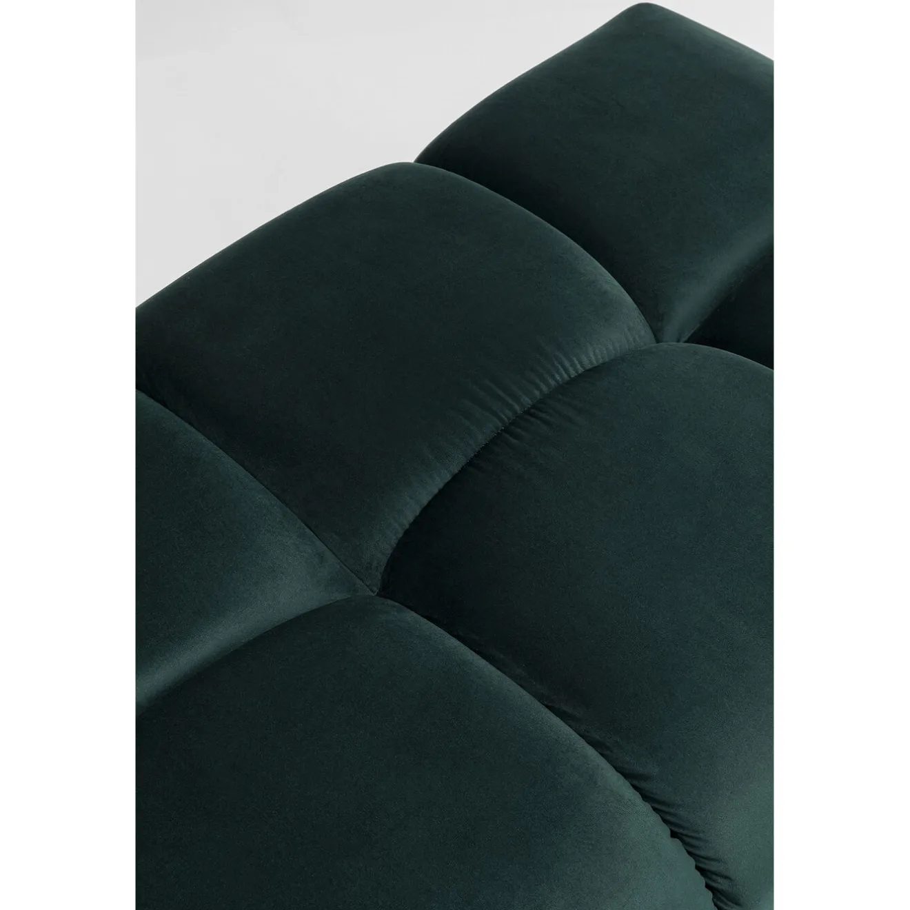 KARE Design Tabourets|Pouf Belami Velours Vert Fonce