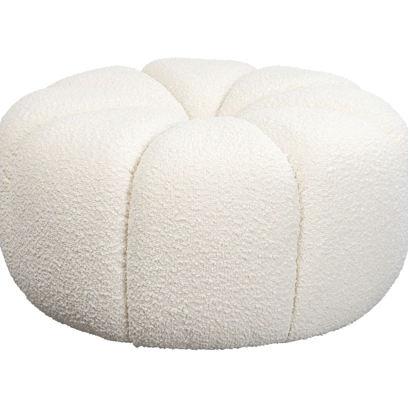 KARE Design Tabourets|Pouf Peppo Lounge Blanc O76Cm