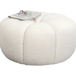 KARE Design Tabourets|Pouf Peppo Lounge Blanc O76Cm