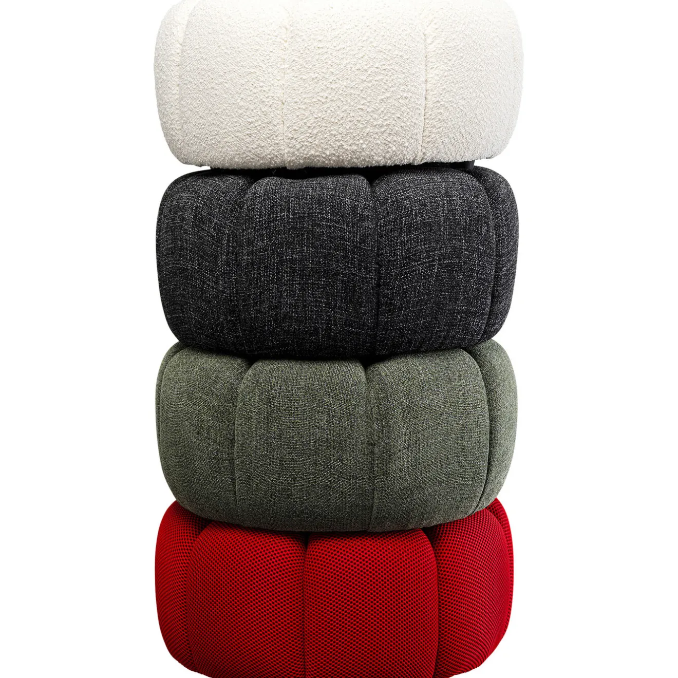 KARE Design Tabourets|Pouf Peppo Lounge Blanc O76Cm