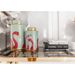 KARE Design Boîtes Décoratives|Recipient Décoratif Flamingos 29Cm