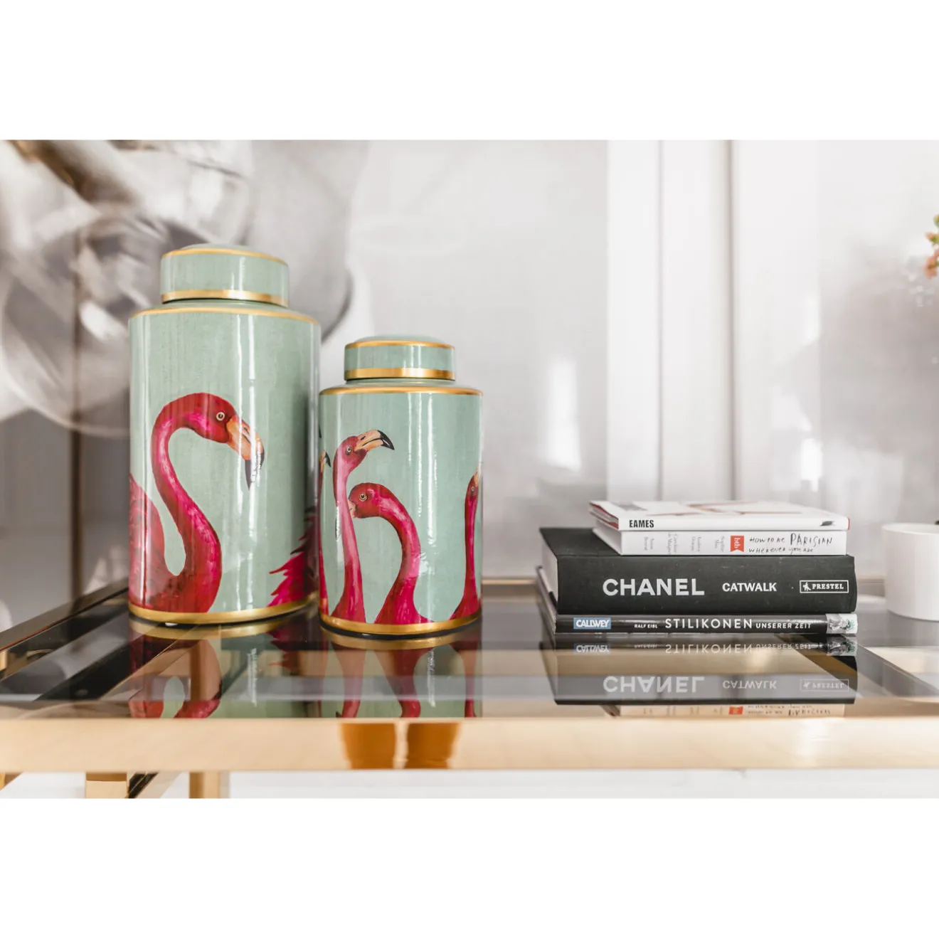 KARE Design Boîtes Décoratives|Recipient Décoratif Flamingos 29Cm