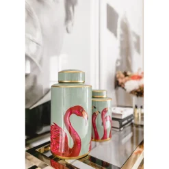 KARE Design Boîtes Décoratives|Recipient Décoratif Flamingos 29Cm